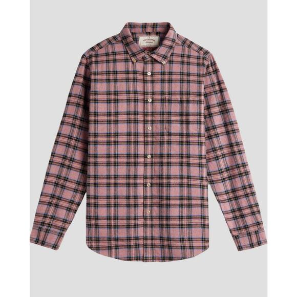 Portuguese Flannel Cais Flannel Shirt Medium Pink - Picture 1 of 4